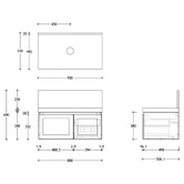 ADP London 900mm Wall Hung Single Vanity