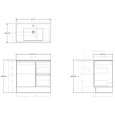 ADP Jane 900mm Single Vanity with Basin