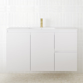 ADP Jane Express 1200mm Polar White Single Vanity with Basin