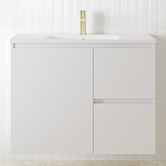ADP Jane Express 900mm Polar White Single Vanity with Basin