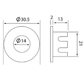 ADP Basin Brass Overflow Ring