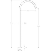 ADP Eternal Floor Mounted Bath Spout