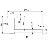 ADP Bloom Brass Toilet Roll Holder