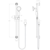 ADP Eternal Round Rail Shower