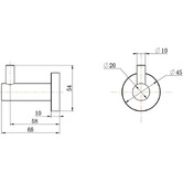 ADP Bloom Brass &amp; Steel Robe Hook