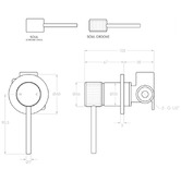 ADP Soul Groove Shower/Bath Wall Mixer