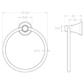 ADP Eternal Brass &amp; Steel Hand Towel Ring