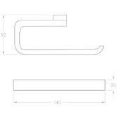 ADP Brooklyn Brass Toilet Roll Holder