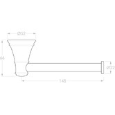 ADP Eternal Brass &amp; Steel Toilet Roll Holder