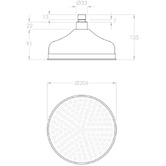 ADP Eternal 200mm Round Shower Head