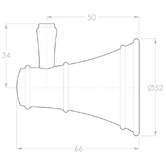 ADP Eternal Brass &amp; Steel Robe Hook