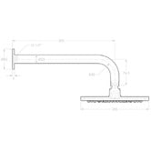 ADP Bloom 200mm Round Shower Arm &amp; Head