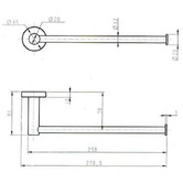 ADP Bloom 270mm Hand Towel Rail