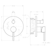 ADP Bloom Shower/Bath Wall Mixer Diverter