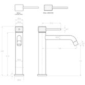 ADP Soul 201mm Chrome Basin Mixer