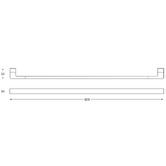 ADP Brooklyn Single Towel Rail