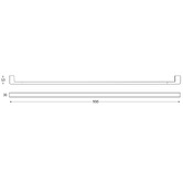 ADP Brooklyn Single Towel Rail