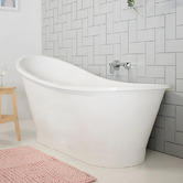 ADP Placido 1595mm Cast Marble Freestanding Bath