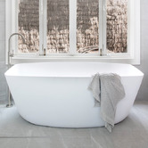 ADP Slumber 1565mm Cast Marble Rectangle Freestanding Bath