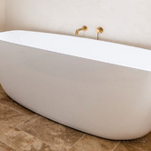 ADP Slumber 1565mm Cast Marble Rectangle Freestanding Bath