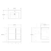 ADP Jane 750mm Single Vanity with Basin