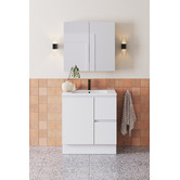 ADP Jane Express 750mm Polar White Single Vanity with Basin