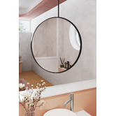 ADP Stella Steel Framed Round Mirror