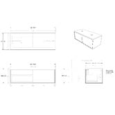 ADP Clifton Ensuite 1200mm Wall Hung Double Vanity