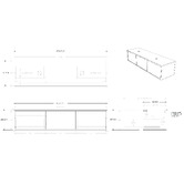 ADP Clifton Ensuite 1800mm Wall Hung Double Vanity