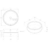 ADP Arlo 400mm Round Travertine Above Counter Basin