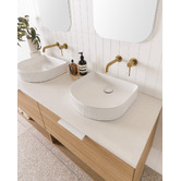 ADP Arch Fluted Above Counter Ceramic Basin