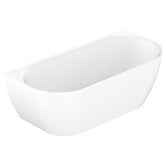 ADP Glacier Acrylic Oval Back to Wall Bath