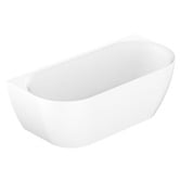 ADP Glacier Acrylic Oval Back to Wall Bath