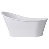 ADP Placido 1595mm Cast Marble Freestanding Bath