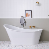 ADP Placido 1595mm Cast Marble Freestanding Bath