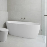 ADP Submerge 1600mm Cast Marble Oval Freestanding Bath