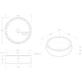 ADP Arlo 400mm Round Travertine Basin &amp; Waste Set