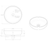 ADP Monroe 400mm Round Ceramic Basin &amp; Waste Set