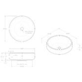 ADP Jean 400mm Matte Round Concrete Basin &amp; Waste Set