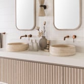 ADP Arlo 400mm Round Travertine Above Counter Basin