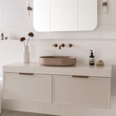 ADP Norma 550mm Matte Oval Concrete Above Counter Basin