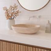 ADP Ollie 500mm Travertine Pill Above Counter Basin
