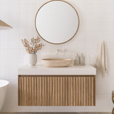 ADP Ollie 500mm Travertine Pill Above Counter Basin