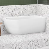 ADP Glacier 1500mm Gloss White Acrylic Corner Bath