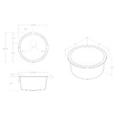ADP Bellevue 440mm Single Granite Composite Kitchen Sink