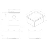 ADP Clovelly 380mm Single Stainless Steel Kitchen Sink
