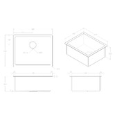 ADP Clovelly 540mm Single Stainless Steel Kitchen Sink