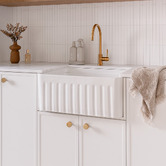 ADP Vaucluse 608mm Single Ceramic Farmhouse Sink &amp; Accessory Package