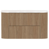 ADP Thirroul 900mm Wall Hung Single Vanity with Solid Surface Countertop