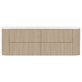 ADP Thirroul 1500mm Wall Hung Single Vanity with Solid Surface Countertop